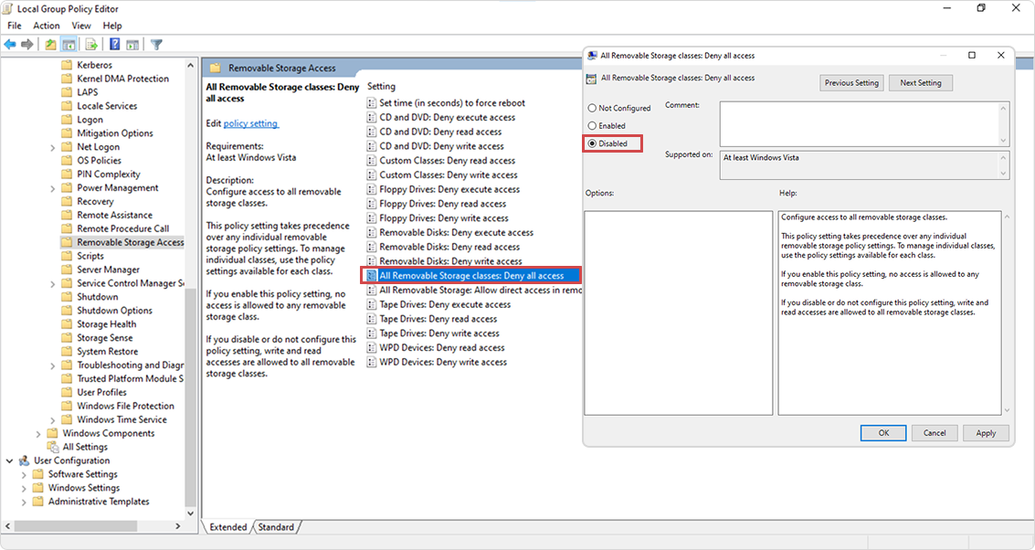 Deny all access Deny all access
