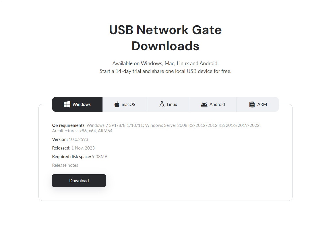  Installieren Sie USB Network Gate