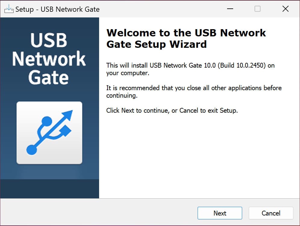  download og installer usb network gate