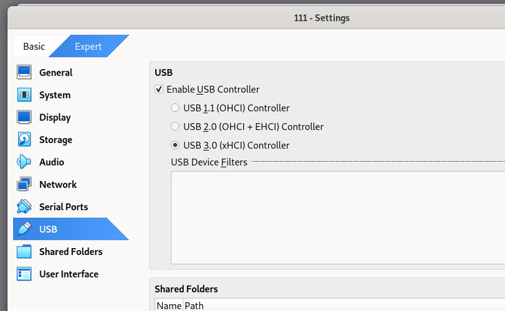 USB controller selection under individual VM settings USB controller selection under individual VM settings